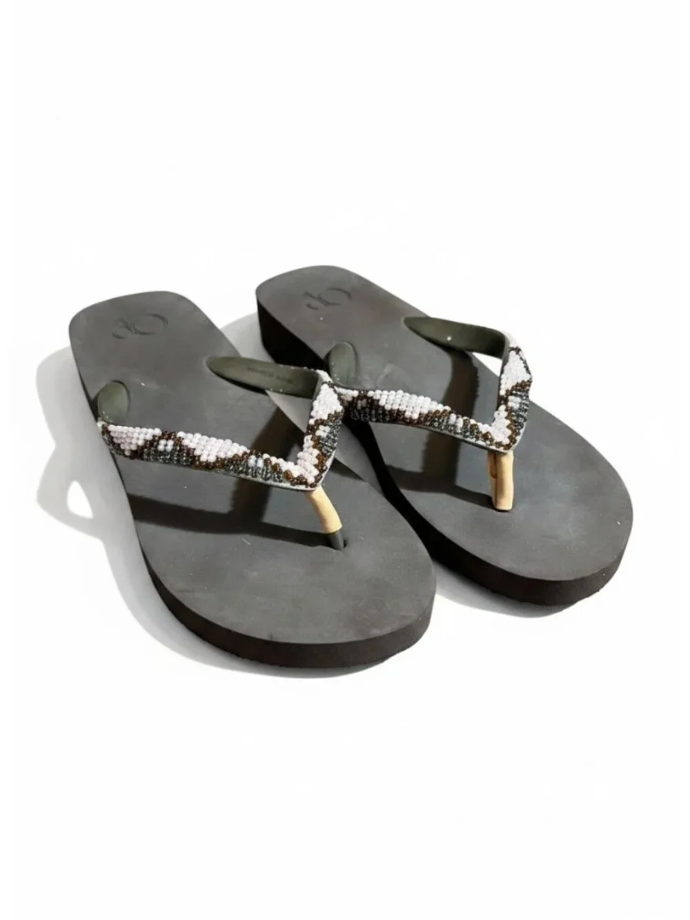 OP Beaded Flip‑Flop Sandals size 11